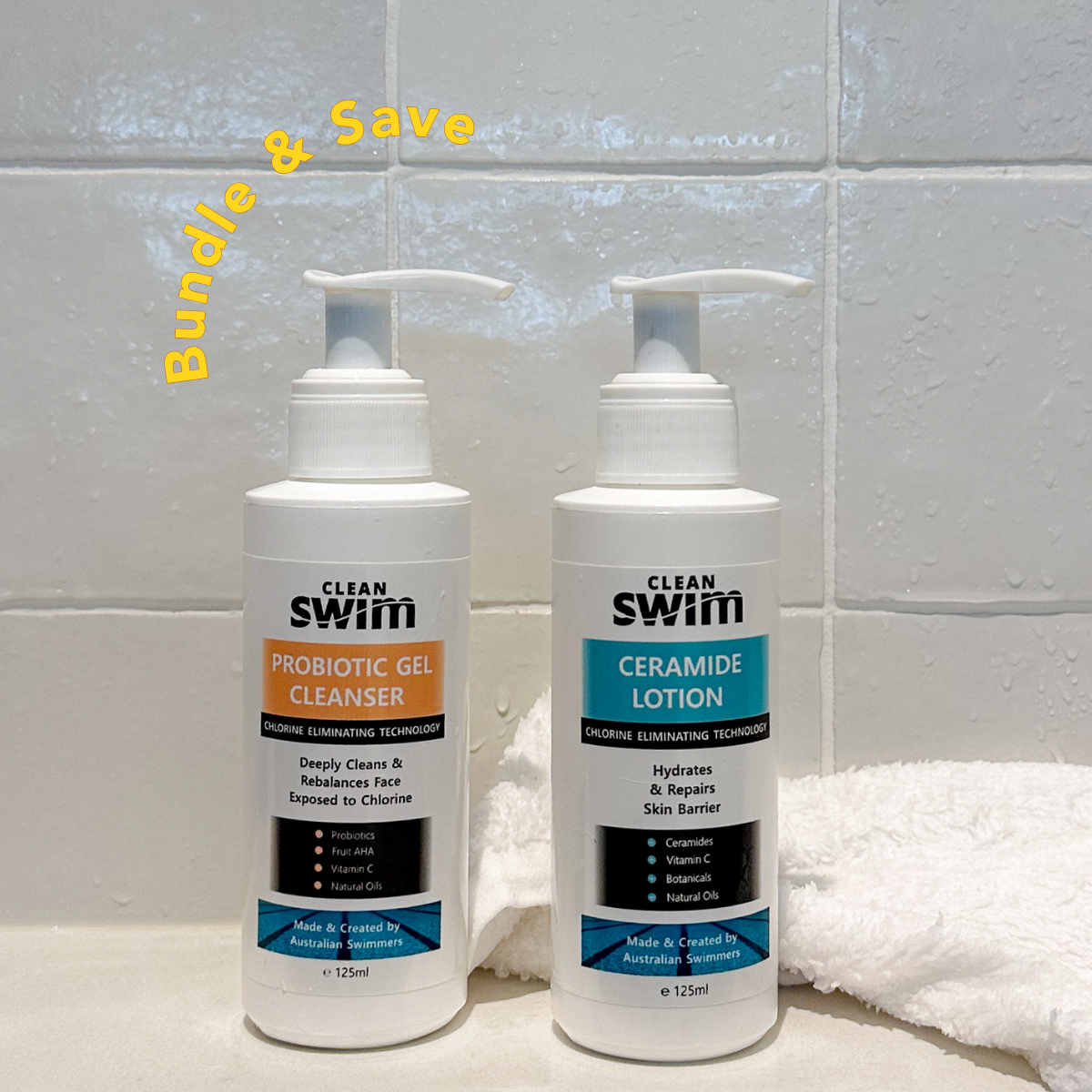 After Swim Barrier Boosting Duo – Ceramides + Probiotics for Swimmers